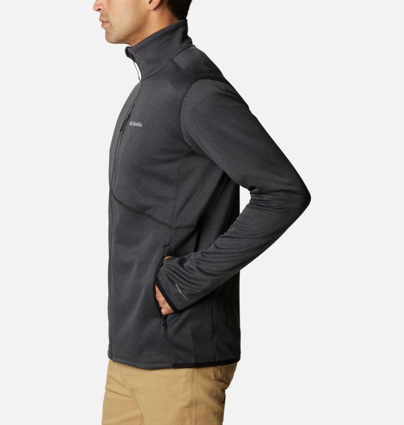 Columbia Park View Full Zip Men's Fleece Jacket Black | EUKRCT-179