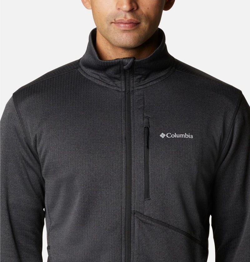 Columbia Park View Full Zip Men's Fleece Jacket Black | EUKRCT-179