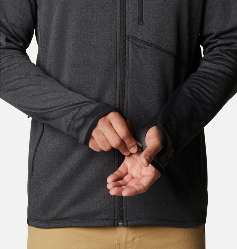 Columbia Park View Full Zip Men's Fleece Jacket Black | EUKRCT-179