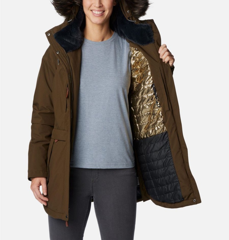 Columbia Payton Pass Insulated Women's Coats Olive | HMVOYJ-463