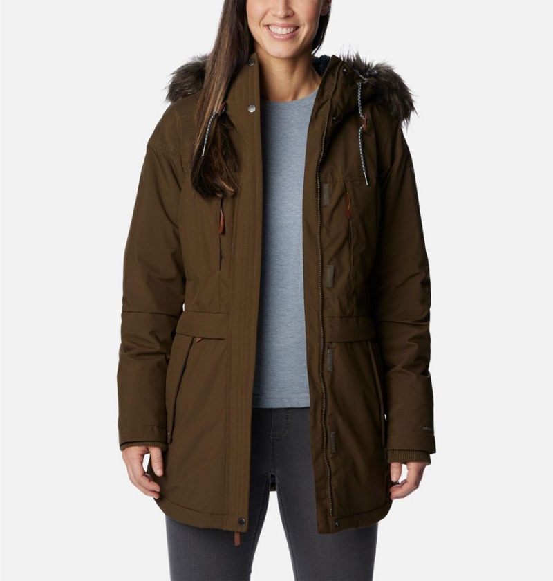 Columbia Payton Pass Insulated Women's Coats Olive | HMVOYJ-463