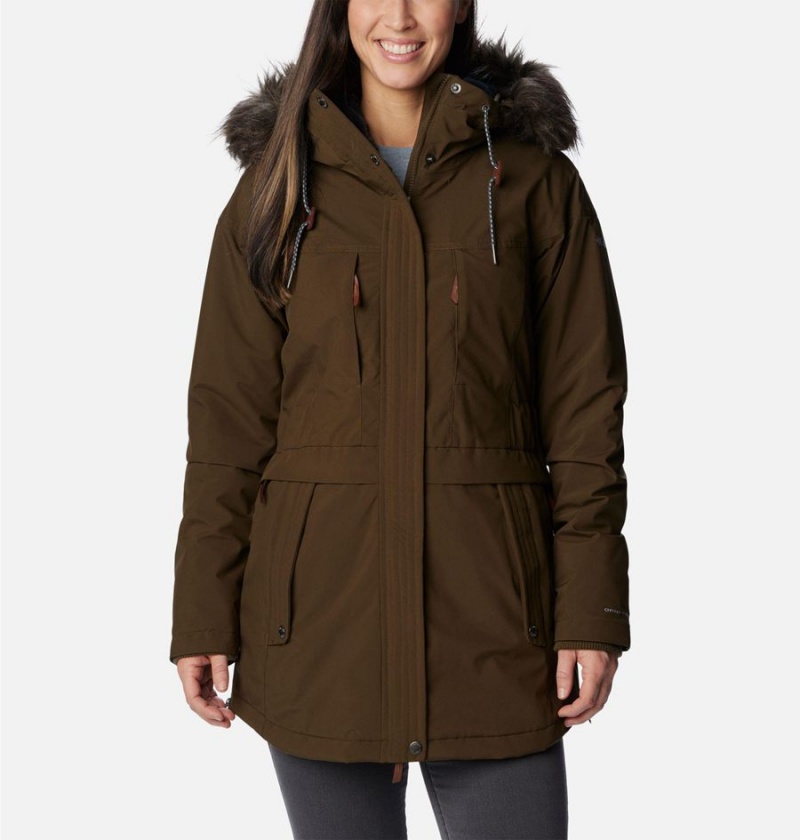 Columbia Payton Pass Insulated Women\'s Coats Olive | HMVOYJ-463