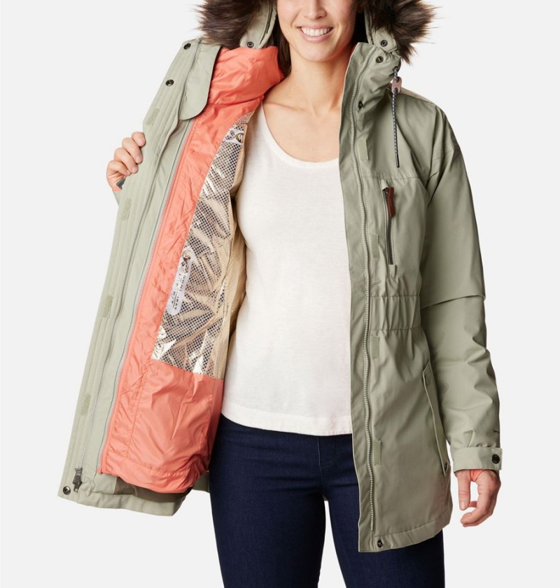 Columbia Payton Pass Interchange Women's Coats Green | YKDWRV-390