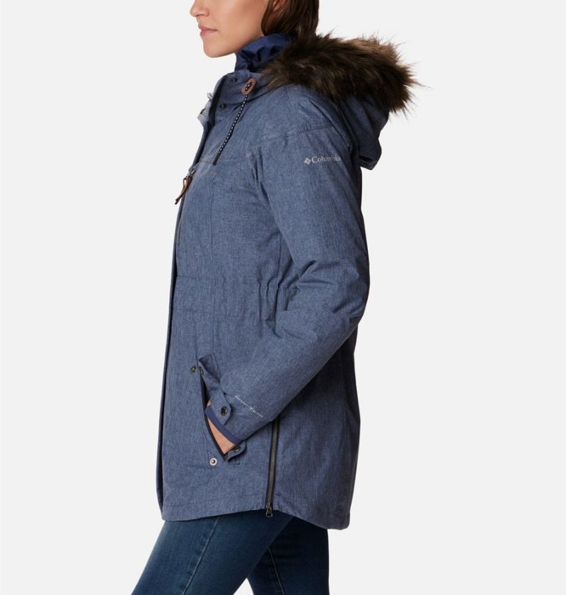 Columbia Payton Pass Interchange Women's Coats Navy | USAKNT-781