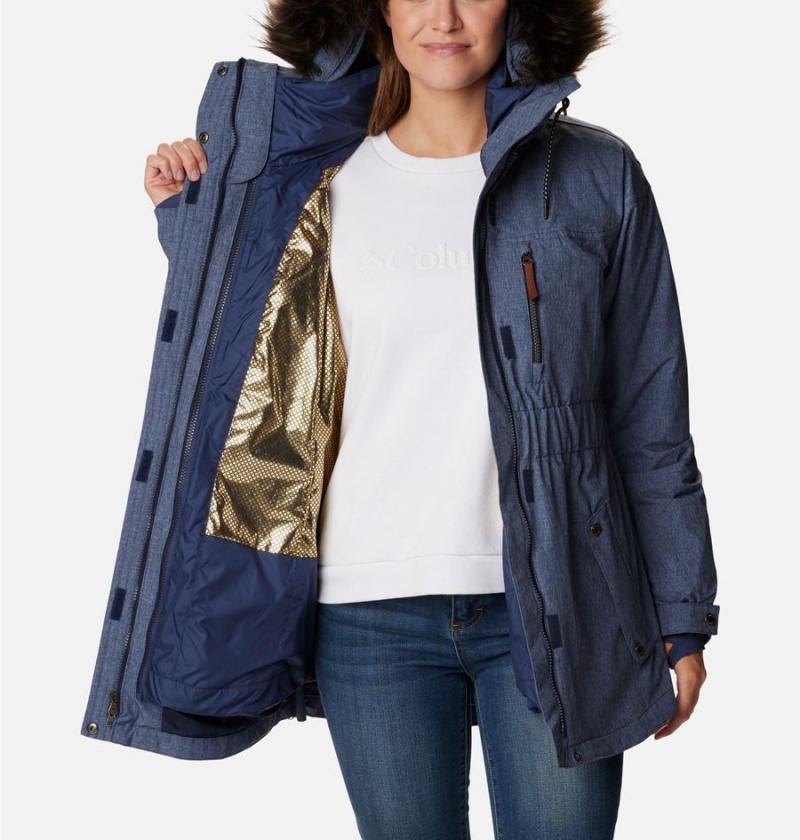 Columbia Payton Pass Interchange Women's Coats Navy | USAKNT-781