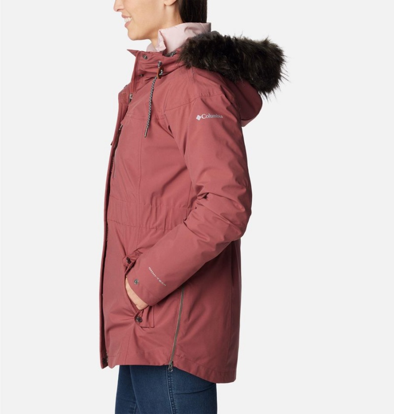 Columbia Payton Pass Interchange Women's Coats Coral | XNWGSR-049