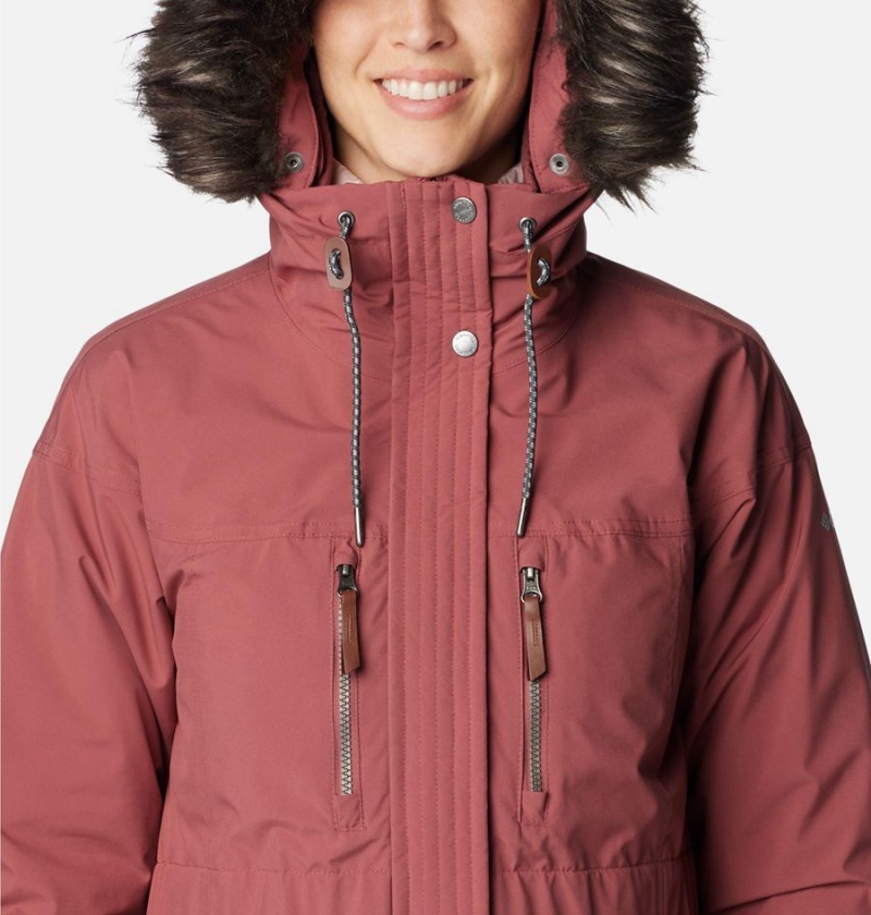 Columbia Payton Pass Interchange Women's Coats Coral | XNWGSR-049