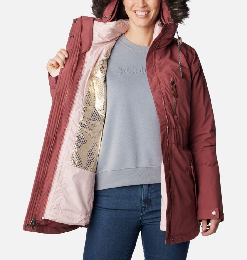 Columbia Payton Pass Interchange Women's Coats Coral | XNWGSR-049