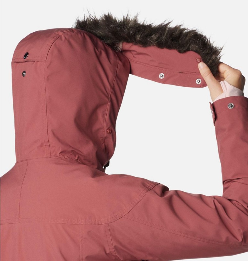 Columbia Payton Pass Interchange Women's Coats Coral | XNWGSR-049