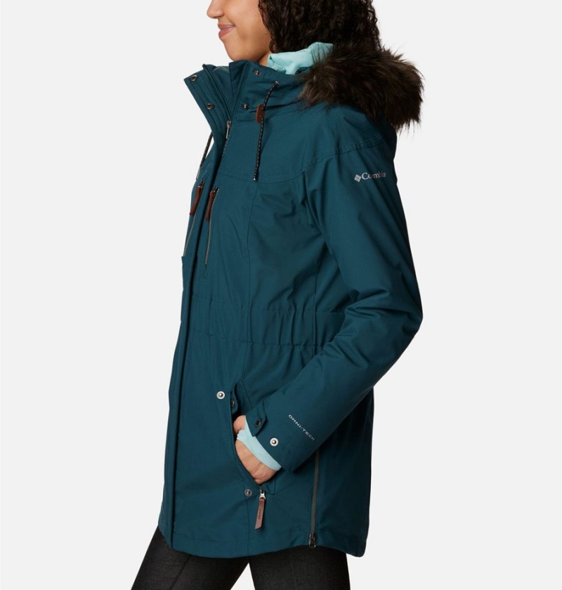 Columbia Payton Pass Interchange Women's Coats Turquoise | QPSIAG-615
