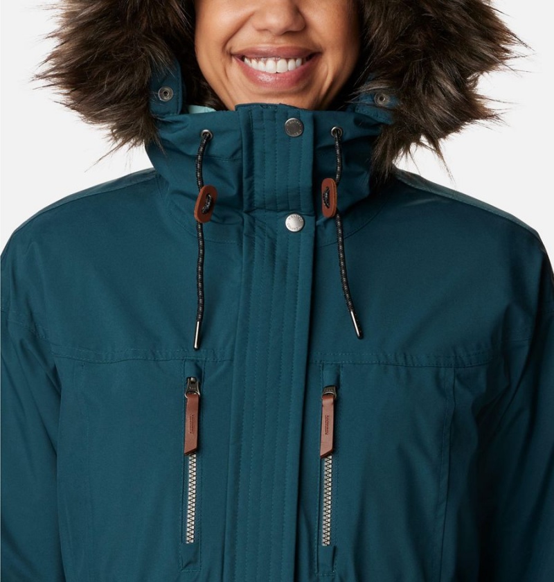 Columbia Payton Pass Interchange Women's Coats Turquoise | QPSIAG-615