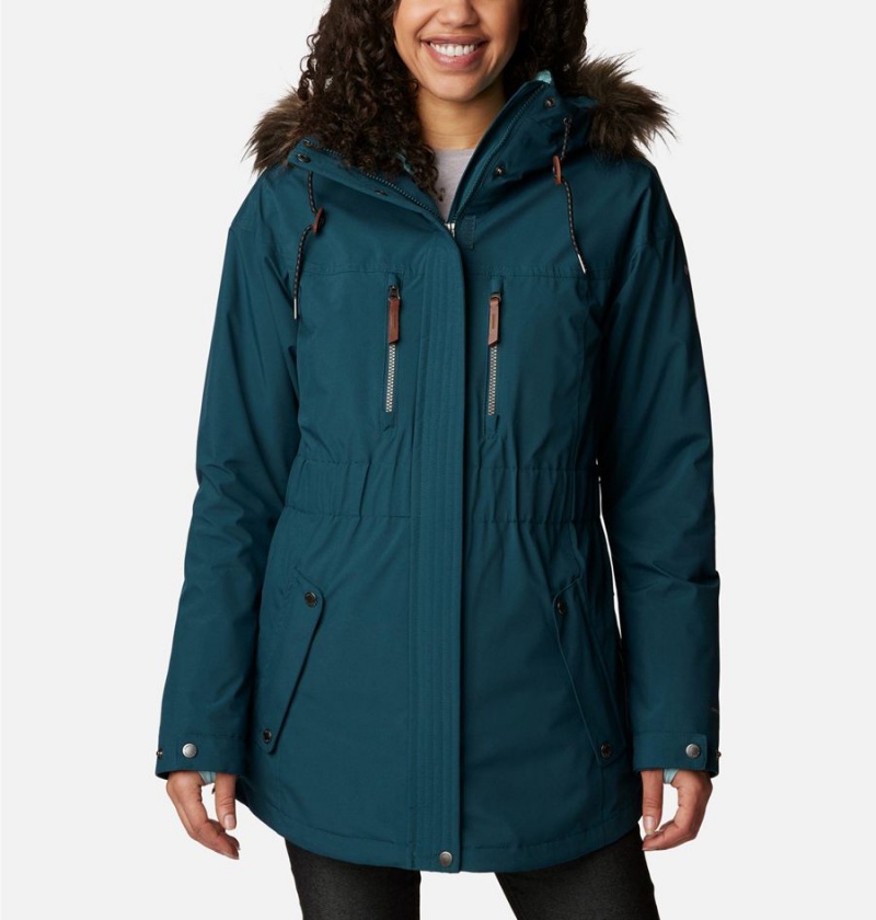 Columbia Payton Pass Interchange Women\'s Coats Turquoise | QPSIAG-615