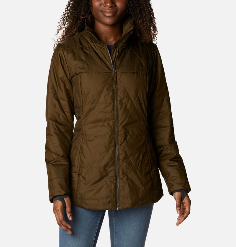 Columbia Payton Pass Interchange Women's Coats Olive | VDNMBG-738
