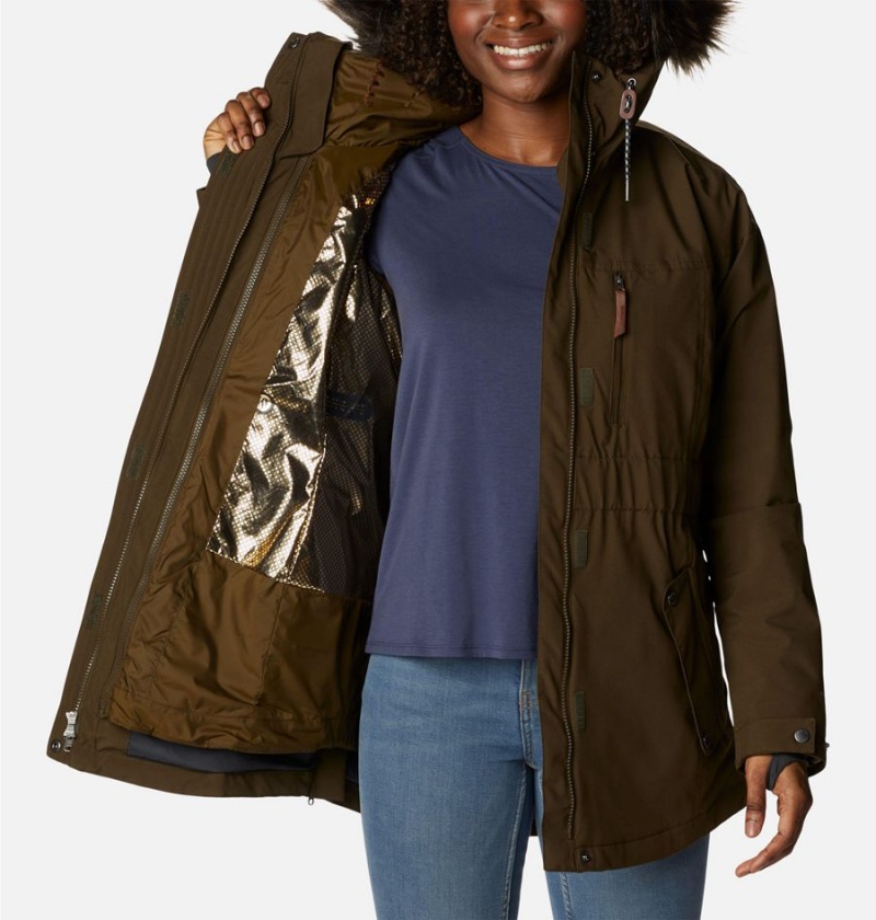 Columbia Payton Pass Interchange Women's Coats Olive | VDNMBG-738