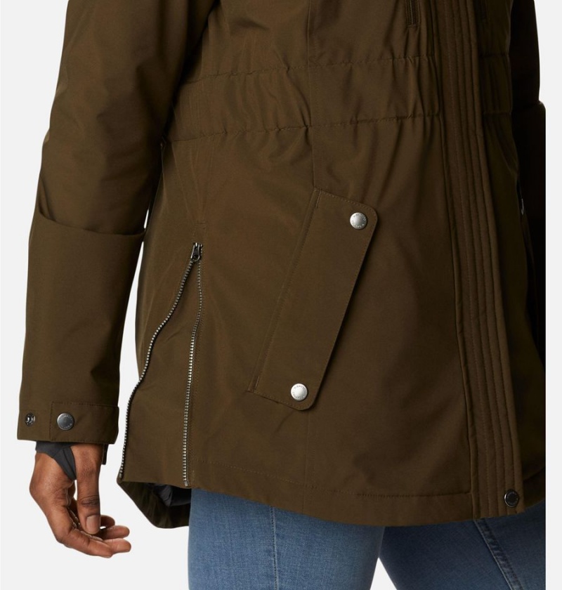 Columbia Payton Pass Interchange Women's Coats Olive | VDNMBG-738