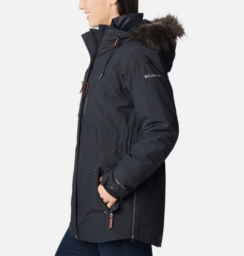 Columbia Payton Pass Interchange Women's Coats Black | TQIDCY-629