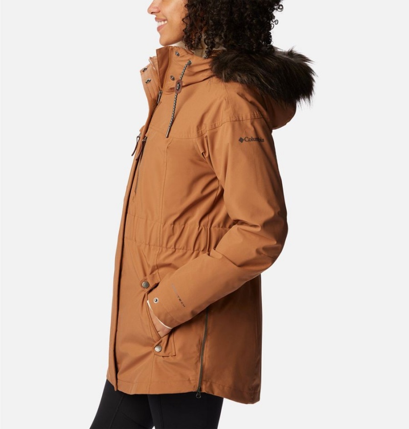 Columbia Payton Pass Interchange Women's Coats Brown | IPVBMF-935