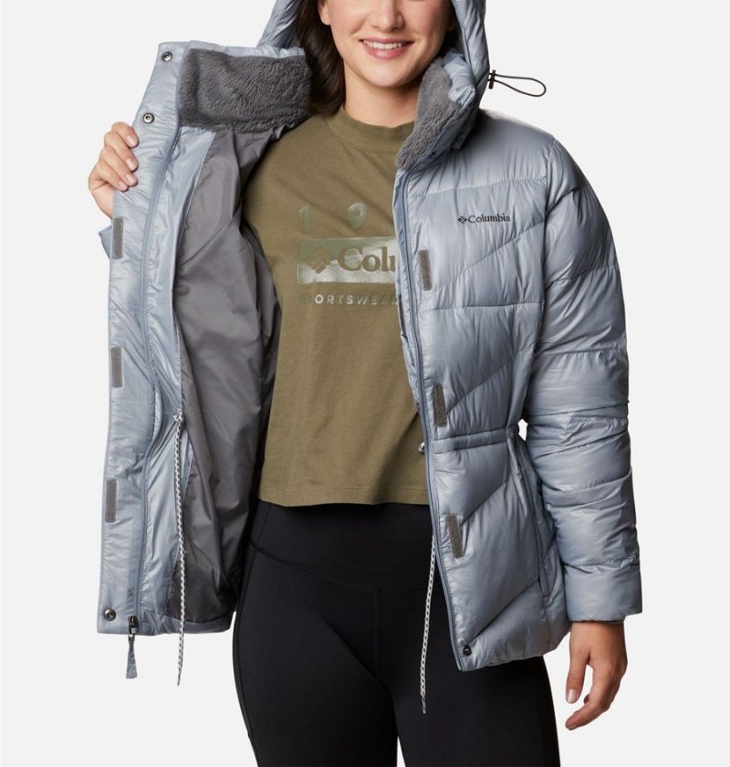 Columbia Peak to Park II Insulated Hooded Women's Puffer Jacket Grey | VTJLBE-910