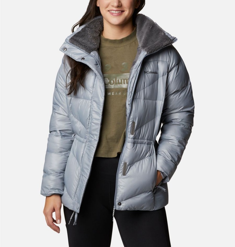 Columbia Peak to Park II Insulated Hooded Women's Puffer Jacket Grey | VTJLBE-910
