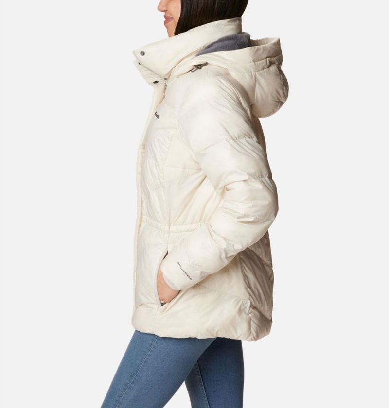 Columbia Peak to Park II Insulated Hooded Women's Puffer Jacket White | XMUWZS-048