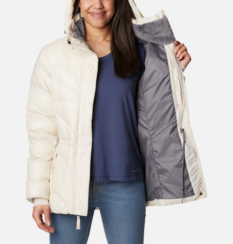 Columbia Peak to Park II Insulated Hooded Women's Puffer Jacket White | XMUWZS-048