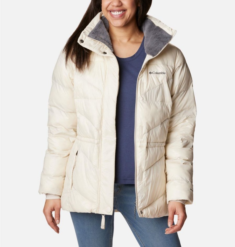 Columbia Peak to Park II Insulated Hooded Women's Puffer Jacket White | XMUWZS-048