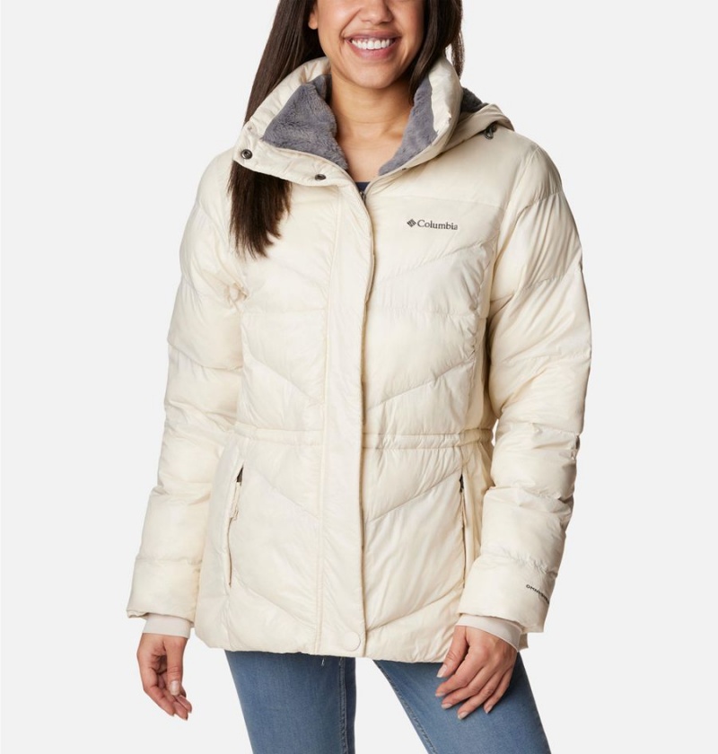 Columbia Peak to Park II Insulated Hooded Women\'s Puffer Jacket White | XMUWZS-048
