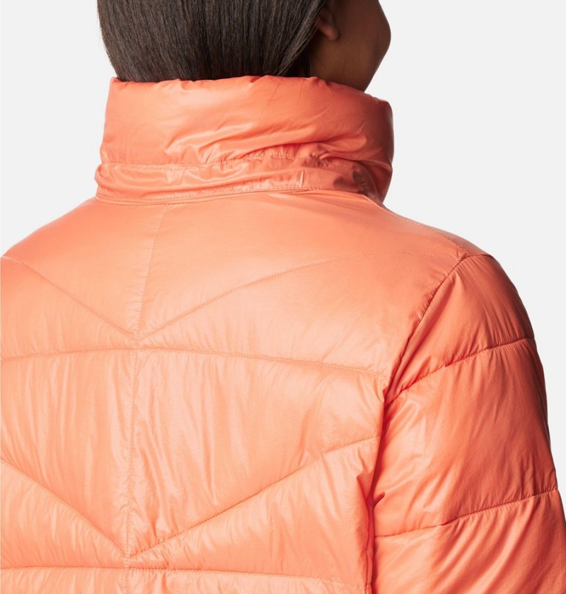 Columbia Peak to Park II Insulated Hooded Women's Puffer Jacket Coral | SLXQHW-970