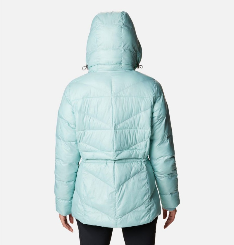 Columbia Peak to Park II Insulated Hooded Women's Puffer Jacket Turquoise | UTQVWD-607