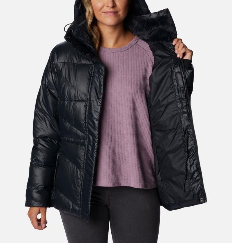 Columbia Peak to Park II Insulated Hooded Women's Puffer Jacket Black | JQGYWE-451