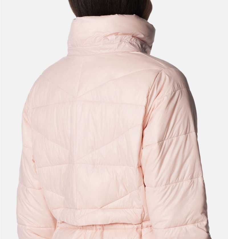 Columbia Peak to Park II Insulated Hooded Women's Puffer Jacket Pink | VBHEDK-146
