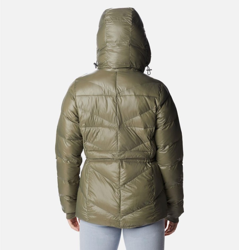 Columbia Peak to Park II Insulated Hooded Women's Puffer Jacket Green | TGFROI-694
