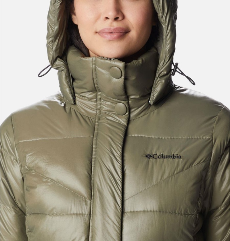 Columbia Peak to Park II Insulated Hooded Women's Puffer Jacket Green | TGFROI-694