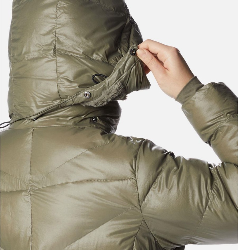 Columbia Peak to Park II Insulated Hooded Women's Puffer Jacket Green | TGFROI-694
