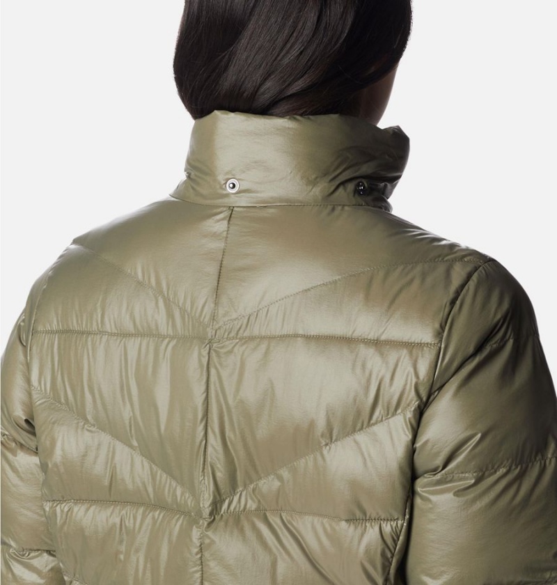 Columbia Peak to Park II Insulated Hooded Women's Puffer Jacket Green | TGFROI-694