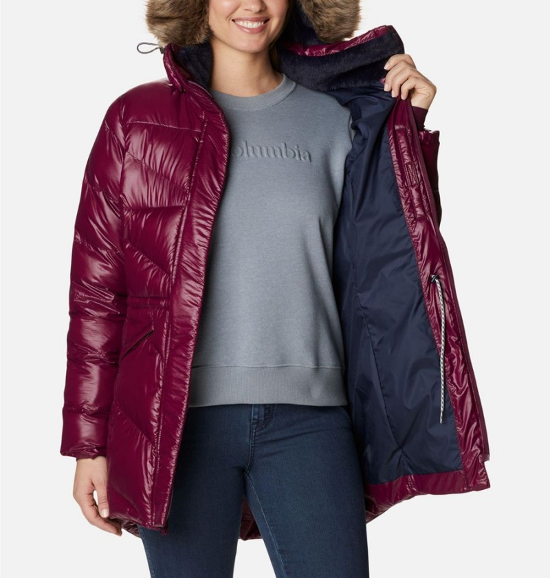 Columbia Peak to Park Mid Insulated Women's Puffer Jacket Red | RTZJEI-490