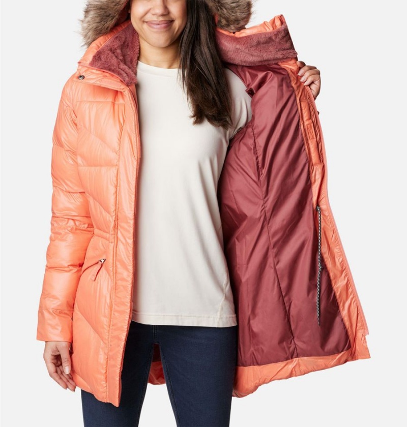 Columbia Peak to Park Mid Insulated Women's Puffer Jacket Coral | HAOSEB-589