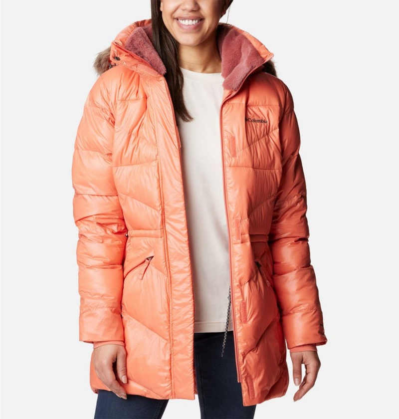 Columbia Peak to Park Mid Insulated Women's Puffer Jacket Coral | HAOSEB-589