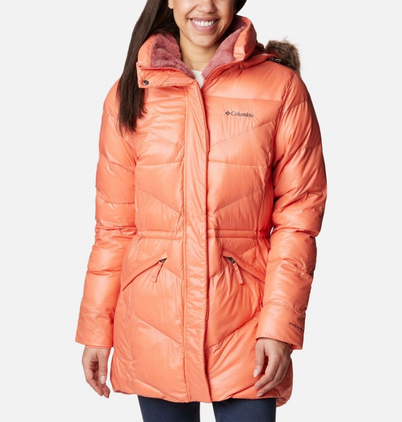 Columbia Peak to Park Mid Insulated Women\'s Puffer Jacket Coral | HAOSEB-589
