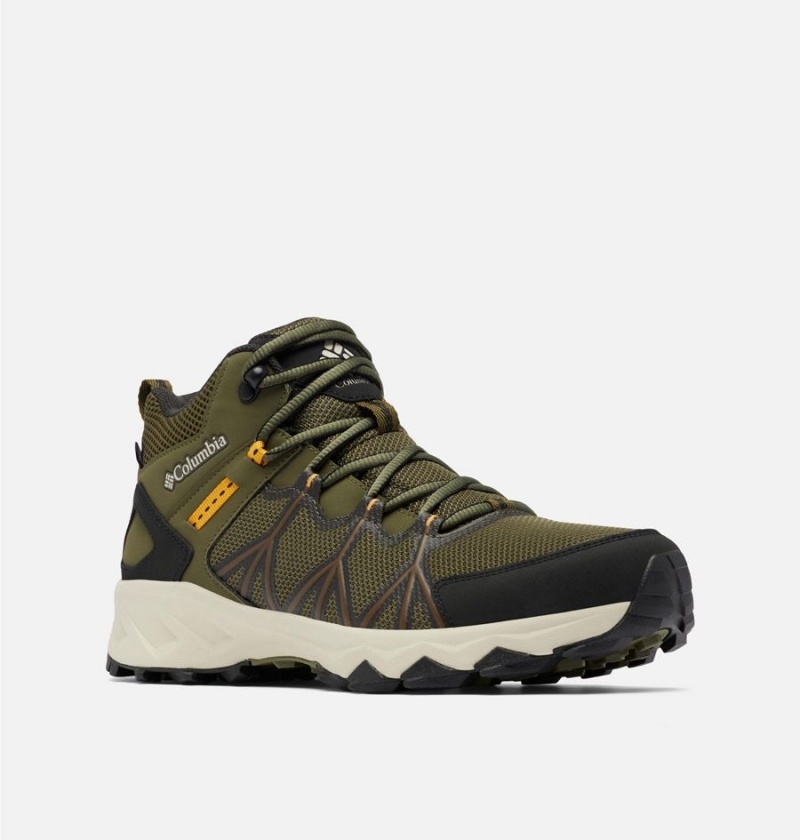 Columbia Peakfreak II Mid OutDry Boot Men's Hiking Shoes Olive | IDWRTN-942