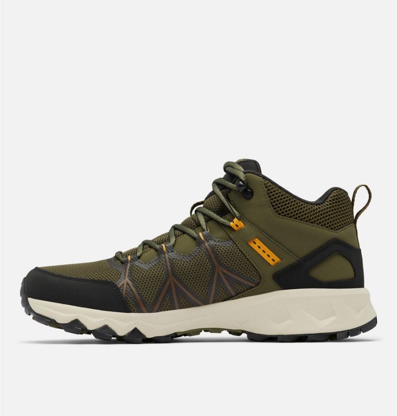 Columbia Peakfreak II Mid OutDry Boot Men's Hiking Shoes Olive | IDWRTN-942