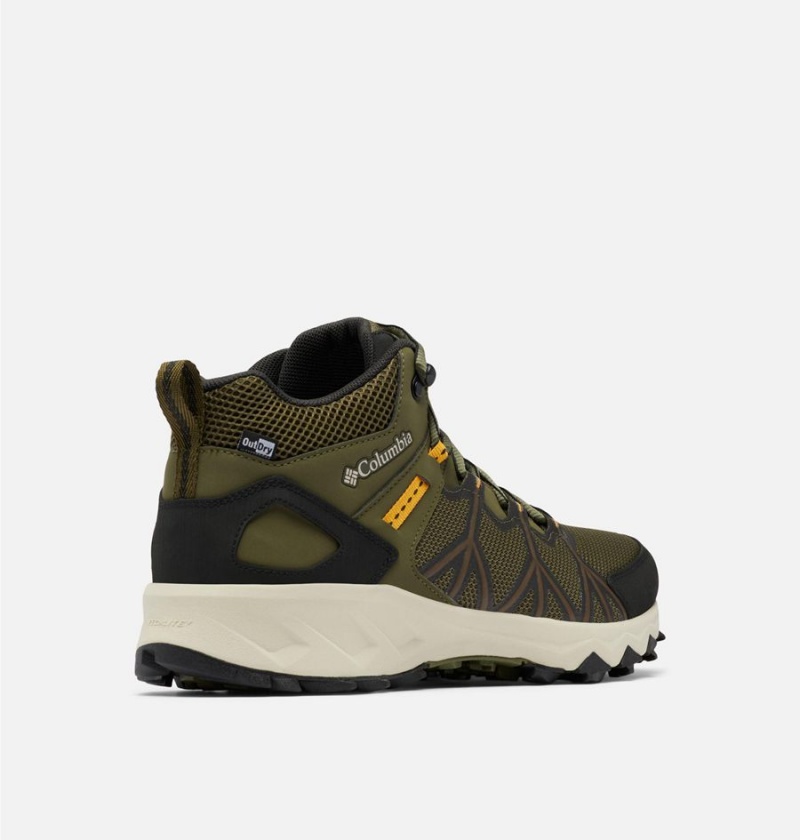 Columbia Peakfreak II Mid OutDry Boot Men's Hiking Shoes Olive | IDWRTN-942