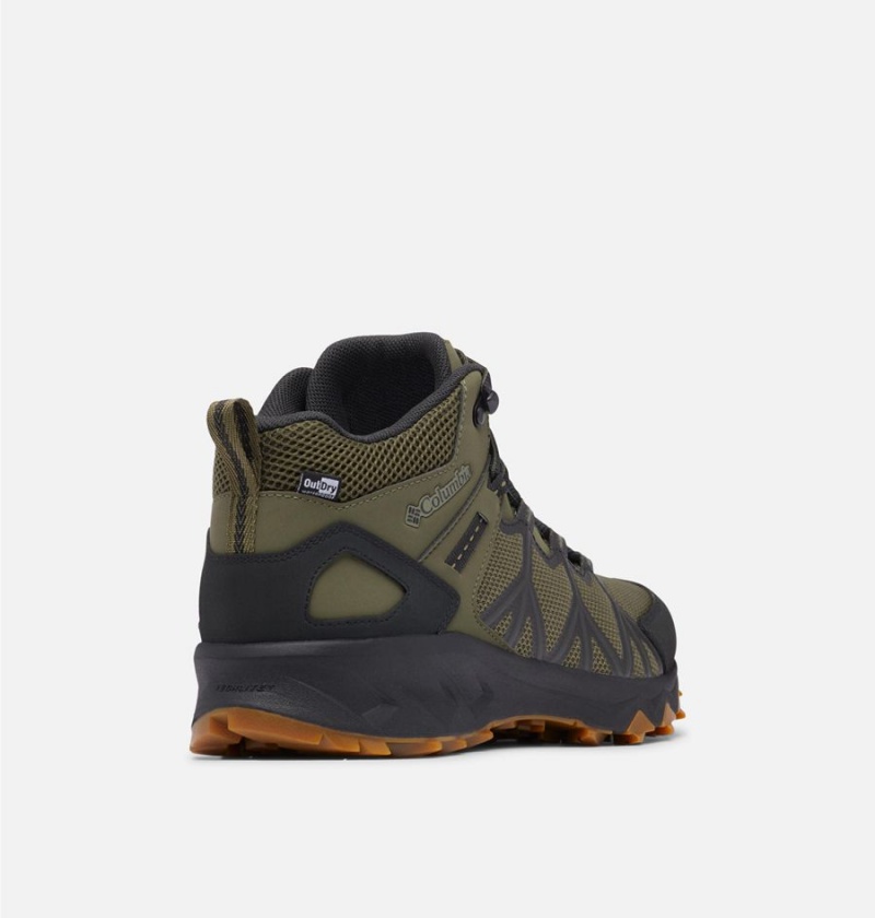 Columbia Peakfreak II Mid OutDry Boot Men's Hiking Shoes Olive | VSPOYD-873