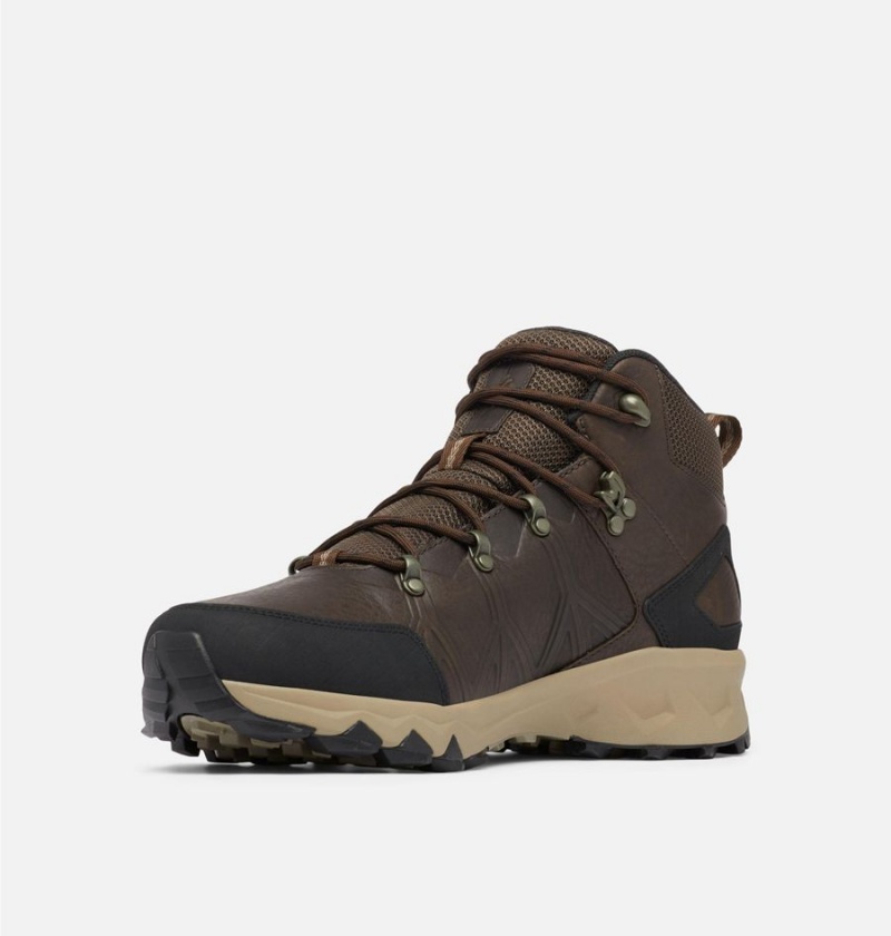 Columbia Peakfreak II Mid OutDry Leather Men's Hiking Shoes Brown | BMCQTP-940