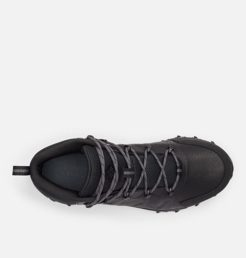 Columbia Peakfreak II Mid OutDry Leather Men's Hiking Shoes Black | JKPUOC-978