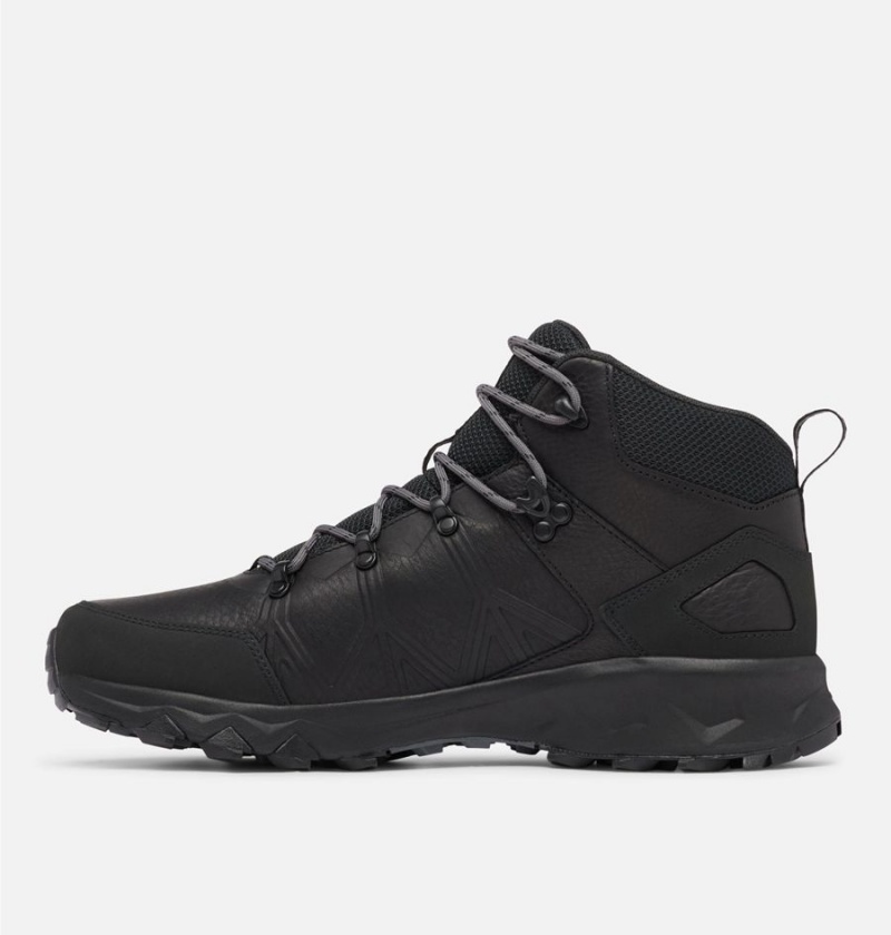 Columbia Peakfreak II Mid OutDry Leather Men's Hiking Shoes Black | JKPUOC-978