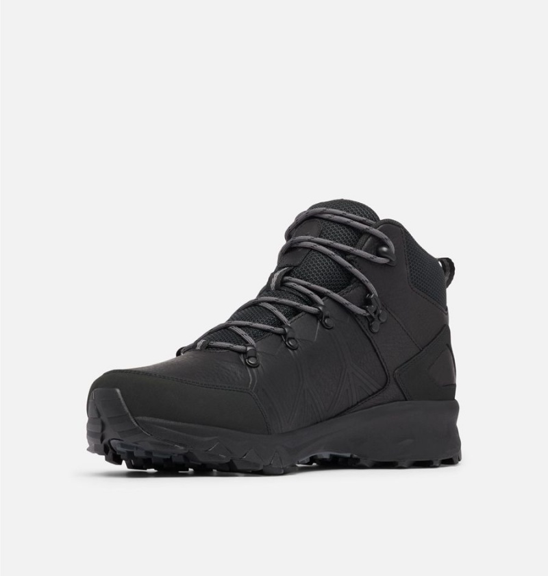 Columbia Peakfreak II Mid OutDry Leather Men's Hiking Shoes Black | JKPUOC-978