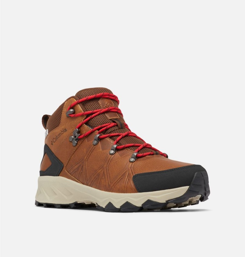 Columbia Peakfreak II Mid OutDry Leather Men's Hiking Shoes Brown | VUDABM-476