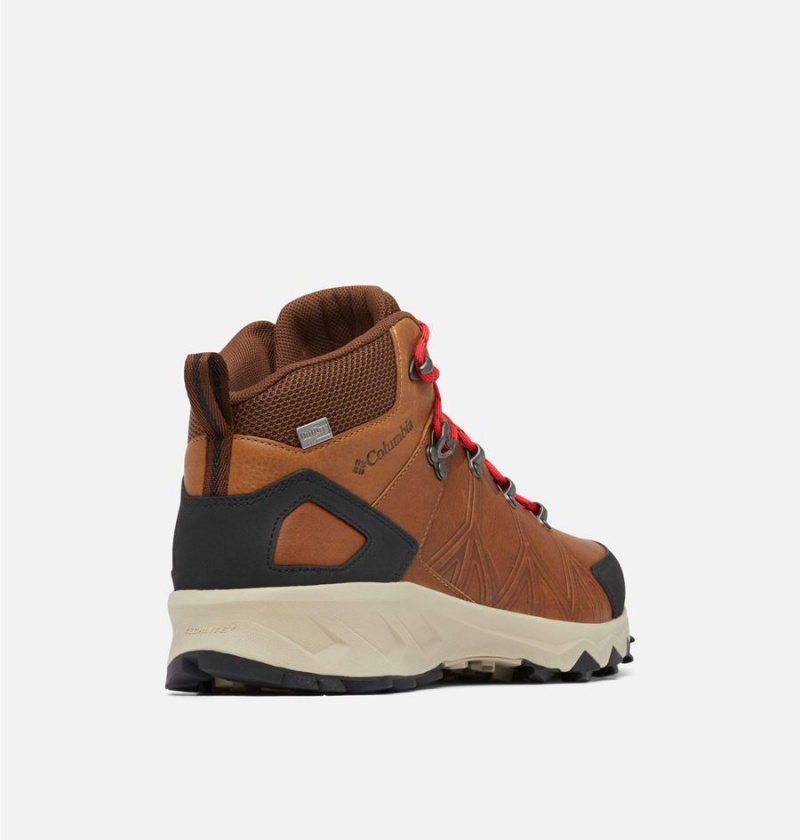 Columbia Peakfreak II Mid OutDry Leather Men's Hiking Shoes Brown | VUDABM-476