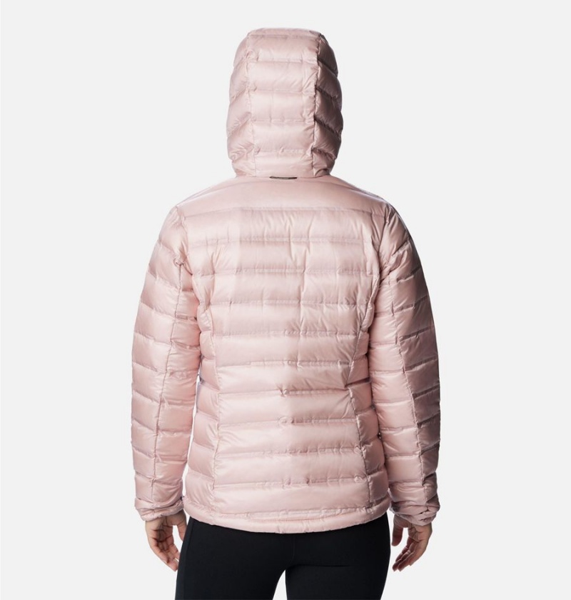 Columbia Pebble Peak Hooded Women's Puffer Jacket Pink | FXHRGU-860